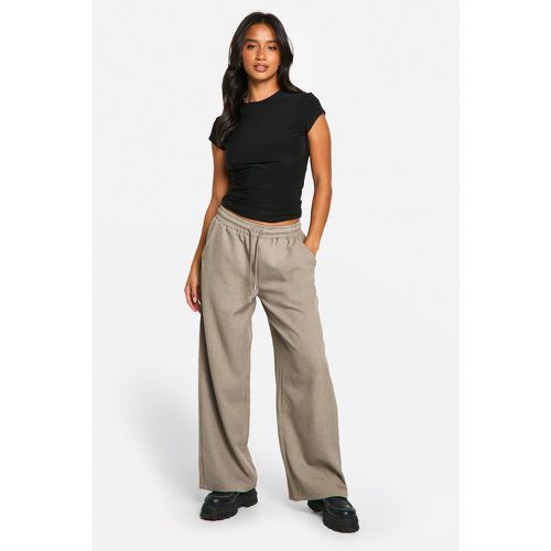 Petite" - Pantalon Large Habillé À Cordon De Serrage - 36 - boohoo - Modalova