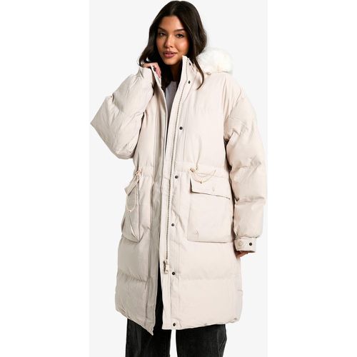 Parka Premium À Capuche En Fausse Fourrure - S - boohoo - Modalova