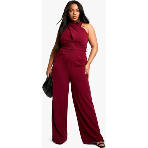 Grande Taille - Combinaison Large Croisée À Ceinture - 44 - boohoo - Modalova