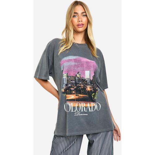 T-Shirt Oversize À Imprimé Colorado - S - boohoo - Modalova