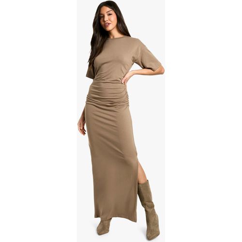 Robe Mi-Longue Froncée - 38 - boohoo - Modalova