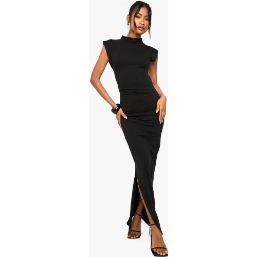 Robe Mi-Longue Froncée À Col Montant - 36 - boohoo - Modalova