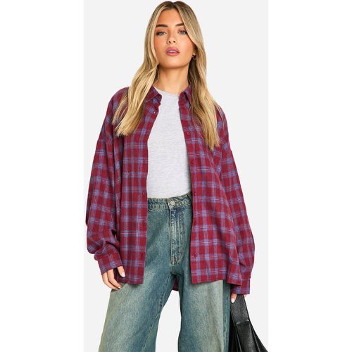 Chemise Oversize À Carreaux - 40 - boohoo - Modalova