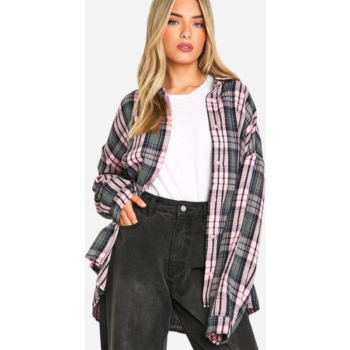 Chemise Oversize À Carreaux - 38 - boohoo - Modalova