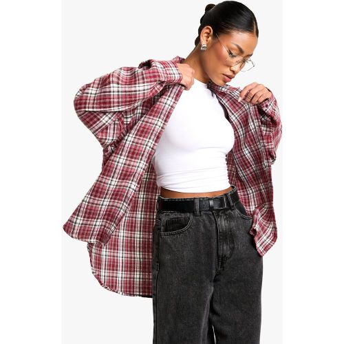Chemise Oversize À Carreaux - 36 - boohoo - Modalova