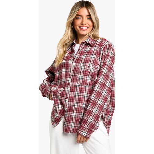 Chemise Oversize À Carreaux - 40 - boohoo - Modalova