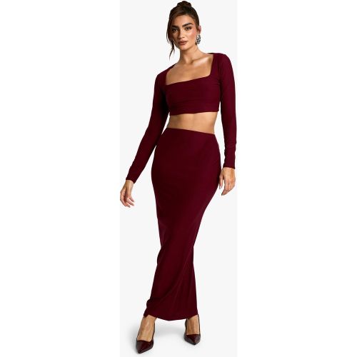 Jupe Longue Douce - 34 - boohoo - Modalova