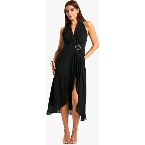 Robe Mi-Longue À Décolleté Plongeant - 38 - boohoo - Modalova