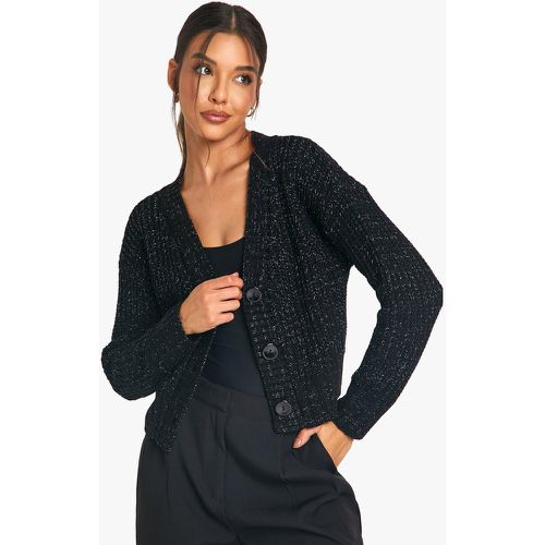 Cardigan Court Oversize En Maille - M - boohoo - Modalova