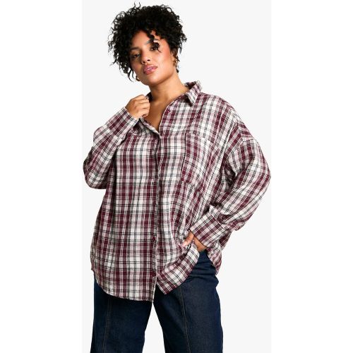 Grande Taille - Chemise À Carreaux - 56 - boohoo - Modalova