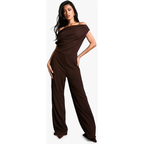 Combinaison Large Texturée À Volants - 36 - boohoo - Modalova
