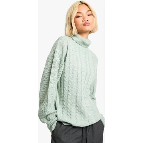 Pull En Maille Torsadée - S - boohoo - Modalova