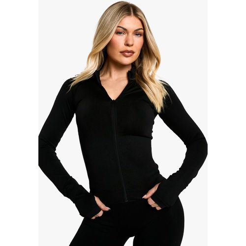 Veste De Sport Premium Zippée Sans Coutures - S - boohoo - Modalova