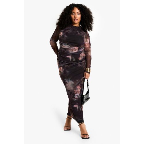 Grande Taille - Robe Longue En Mesh - 44 - boohoo - Modalova