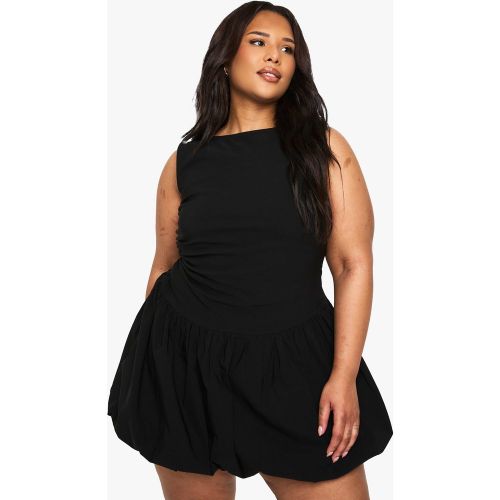 Grande Taille - Robe Courte Froncée - 44 - boohoo - Modalova