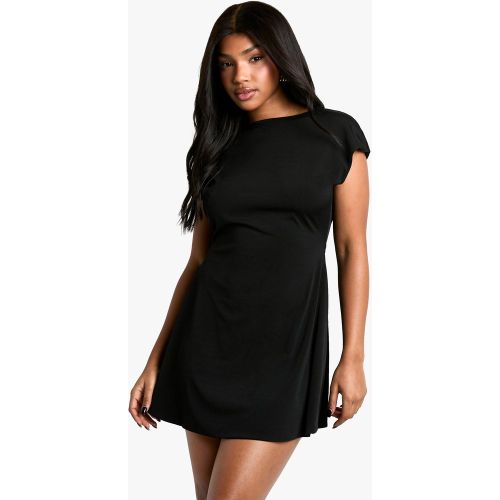 Robe Courte Nouée À Décolleté Plongeant - 36 - boohoo - Modalova