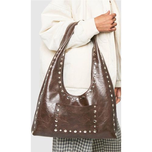 Sac À Main À Détails Cloutés - One Size - boohoo - Modalova