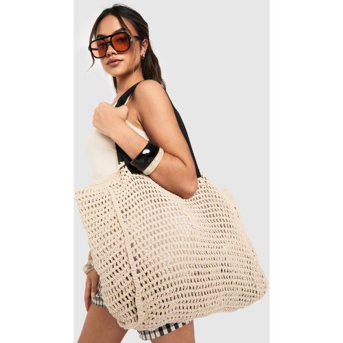 Sac De Plage Oversize En Crochet - One Size - boohoo - Modalova