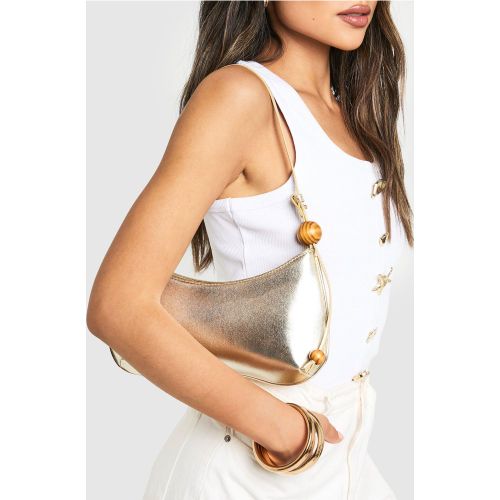 Sac À Main Mé"Tall"isé À Perles - One Size - boohoo - Modalova