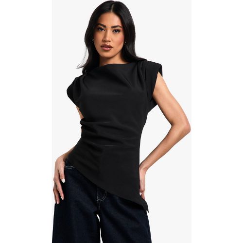 Blouse Asymétrique À Épaulettes - 34 - boohoo - Modalova