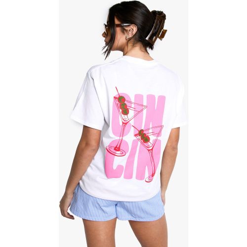 T-Shirt Oversize - Blanc - S, Blanc - boohoo - Modalova