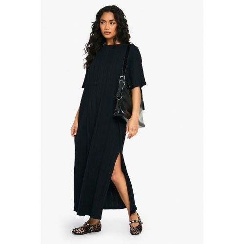 Robe T-Shirt Côtelée Texturée - 36 - boohoo - Modalova