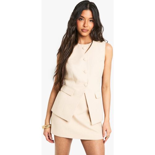 Mini-Jupe De Tailleur Bouclée - 36 - boohoo - Modalova