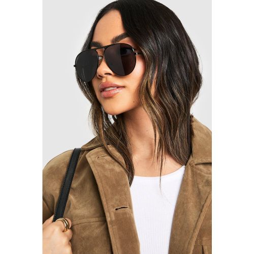 Lunettes De Soleil Aviateur - One Size - boohoo - Modalova