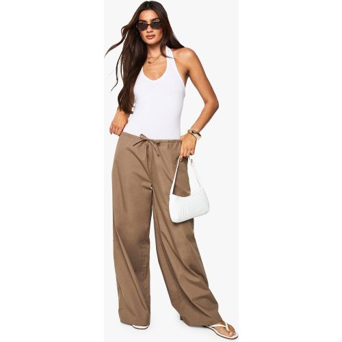 Pantalon Large En Coton - 34 - boohoo - Modalova