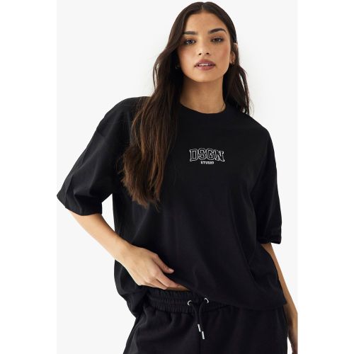 T-Shirt Épais Oversize À Broderie Dsgn Studio - S - boohoo - Modalova