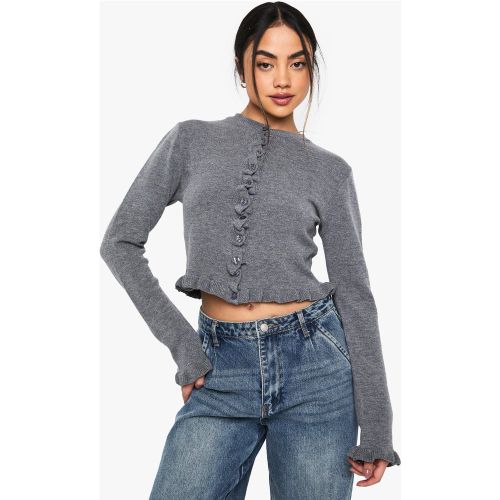 Cardigan Léger À Volants - S - boohoo - Modalova