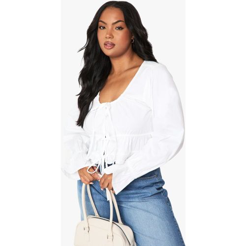 Grande Taille - Top Noué En Coton - 44 - boohoo - Modalova
