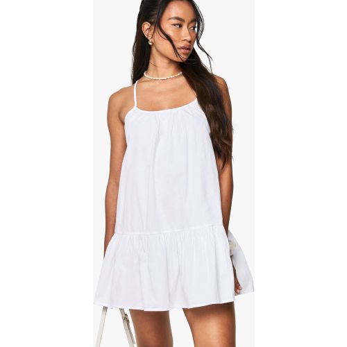 Robe Courte En Coton À Bretelles - 36 - boohoo - Modalova