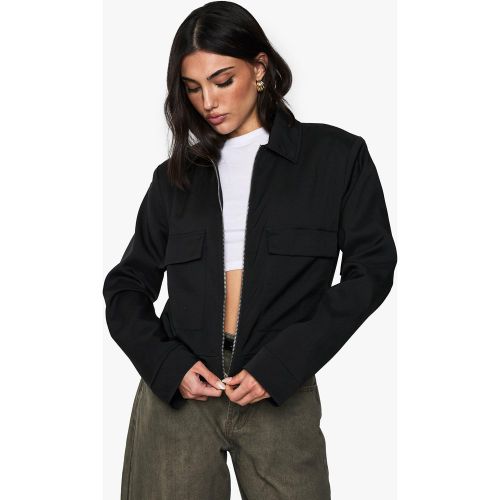 Bomber Zippé Habillé - 34 - boohoo - Modalova
