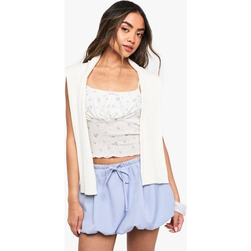 Caraco À Fleurs En Mesh - 34 - boohoo - Modalova