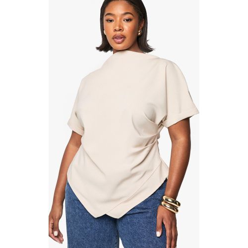 Grande Taille - Top Asymétrique Froncé - 50 - boohoo - Modalova