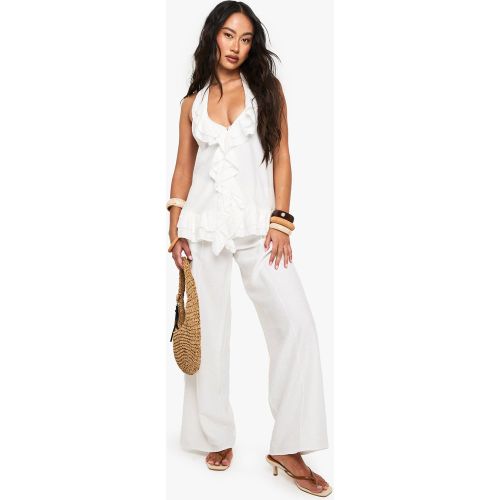 Pantalon Large Côtelé - 34 - boohoo - Modalova