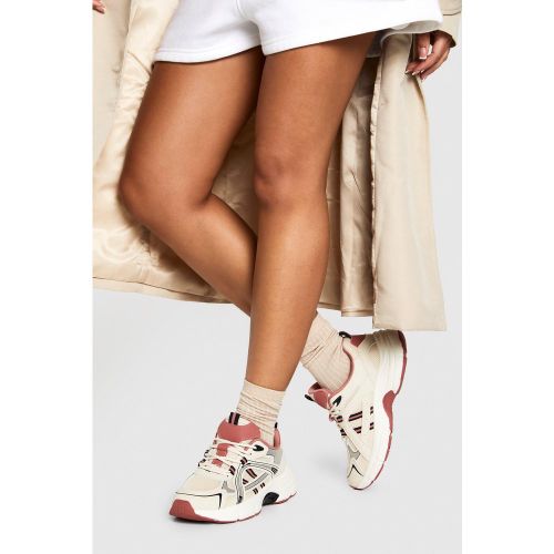 Baskets À Empiècement Contrastant - Blanc Écru - 36, Blanc Écru - boohoo - Modalova