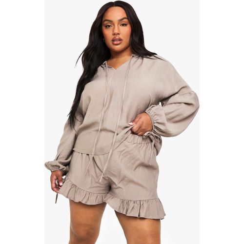 Grande Taille - Blouse À Attaches - 44 - boohoo - Modalova