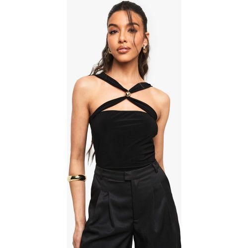 Body Soyeux À Détails Croisés - 34 - boohoo - Modalova