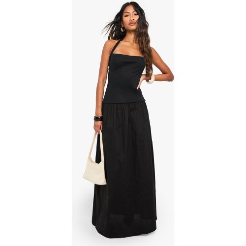 Robe Longue Dos Nu En Coton - 36 - boohoo - Modalova