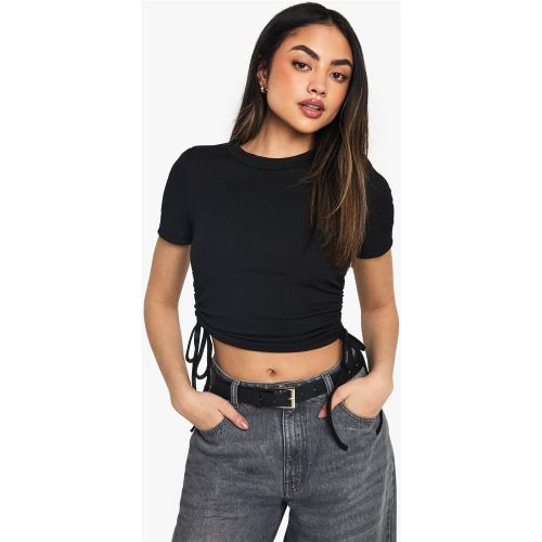 T-Shirt Bébé Froncé À Épaulettes - S/M - boohoo - Modalova