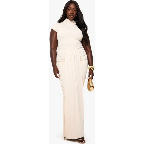 Grande Taille - Robe Longue Drapée Premium - 44 - boohoo - Modalova