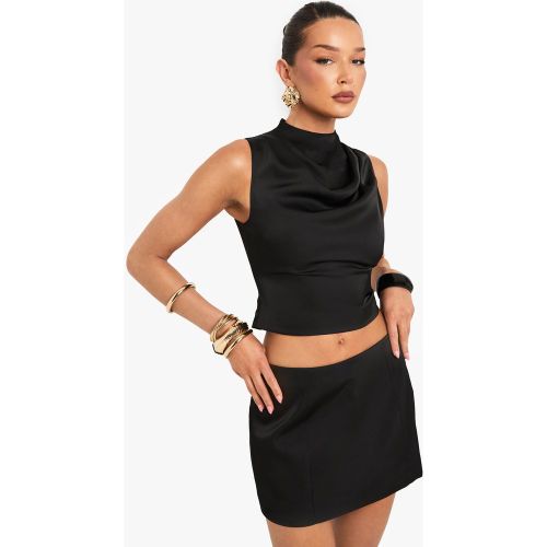 Mini-Jupe Satinée - 34 - boohoo - Modalova