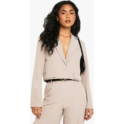 Blazer À Poches Contrastantes - 36 - boohoo - Modalova