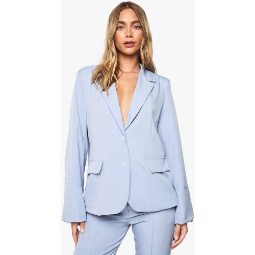 Blazer De Costume À Rayures Fines Et Épaulettes - 36 - boohoo - Modalova