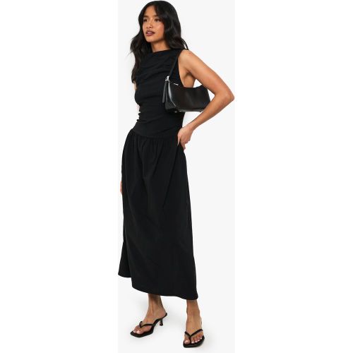 Petite" - Robe Mi-Longue Froncée À Taille Basse - 36 - boohoo - Modalova