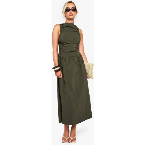 Robe Mi-Longue Froncée Sans Manches - 36 - boohoo - Modalova