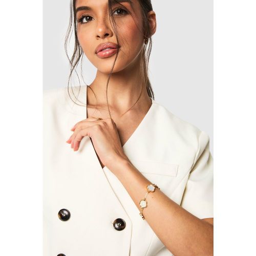 Bracelet Fleuri À Ornements - One Size - boohoo - Modalova