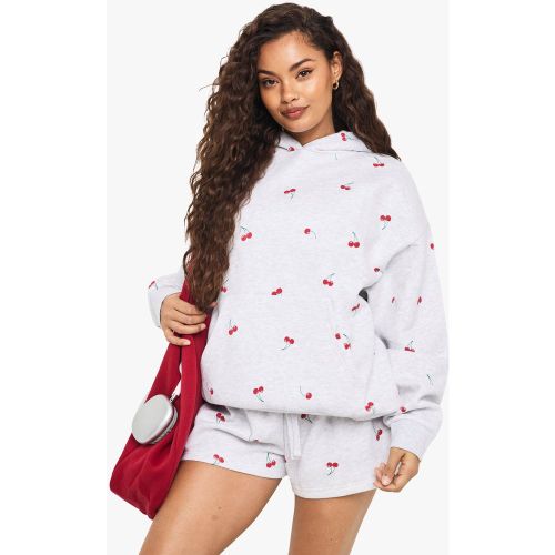 Survêtement À Imprimé Cerise Avec Short - S - boohoo - Modalova